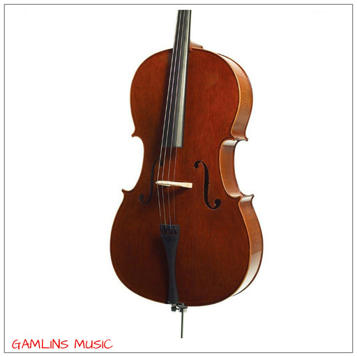 Prima C-380 Pro 4/4 Cello Oufit Includes Gig Bag, Rosin & Bow