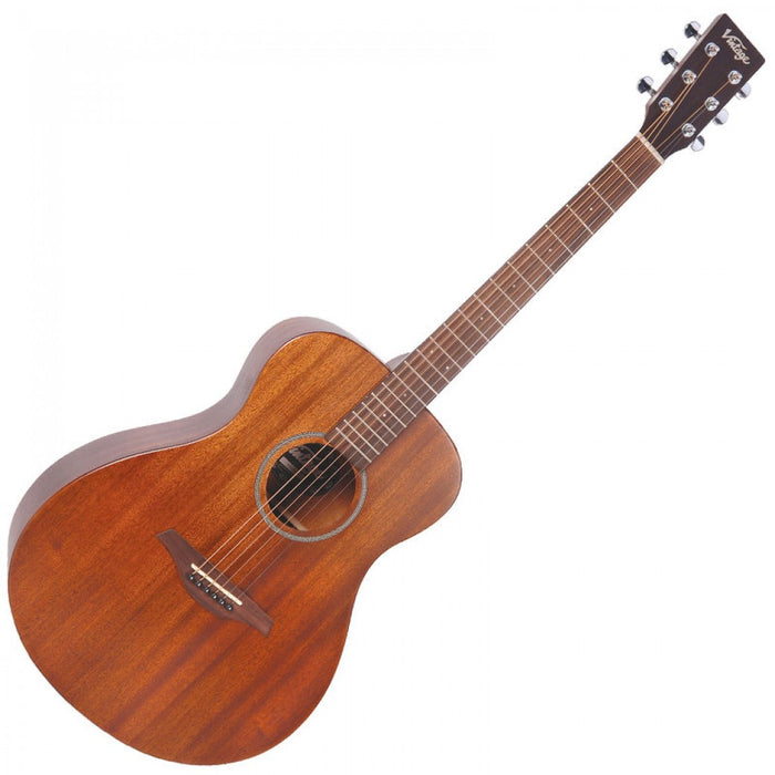 Vintage V300 Acoustic Folk Guitar - Mahogany