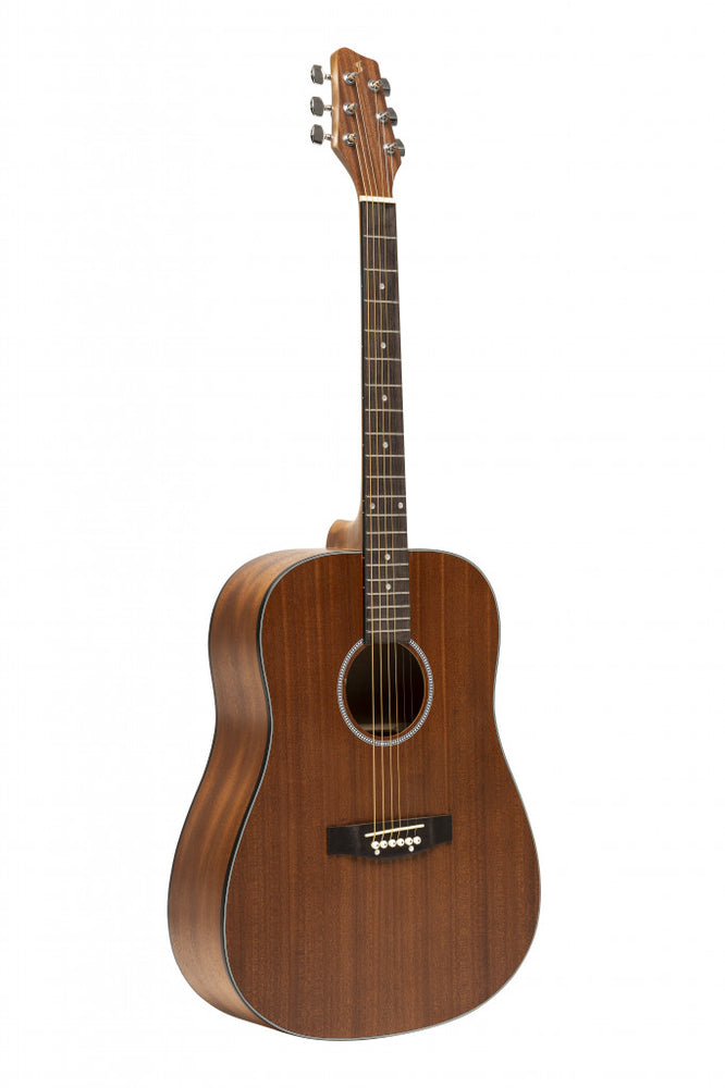 Stagg SA25 D Mahogany Acoustic Deadnought Guitar - Natural Sapele