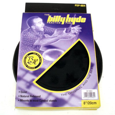 Billy Hyde 8 Inch Black Rubber Practice Pad