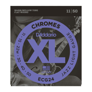 D'Addario XL Chromes Electric Guitar Strings - ECG24 - 11-50 Jazz Light Set