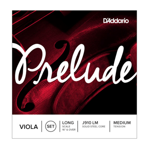 D'Addario J910 LM Prelude Viola String Set, Long Scale, Medium Tension