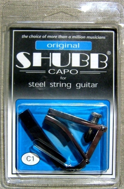 Shubb C1 Standard Steel String Guitar Capo - Polished Nickel