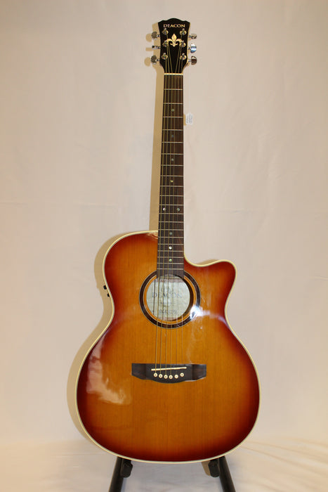 Deacon SDG-828 CEF Electro Acoustic Folk Guitar - Natural