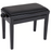 Kinsman KPB03BK Wooden Adjustable Piano Bench - Black Satin