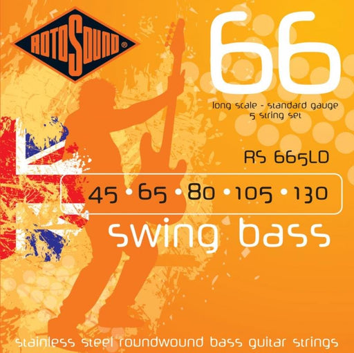 Rotosound RS665LD Swing Bass 66, Long Scale, Standard, 5-String, 45-130