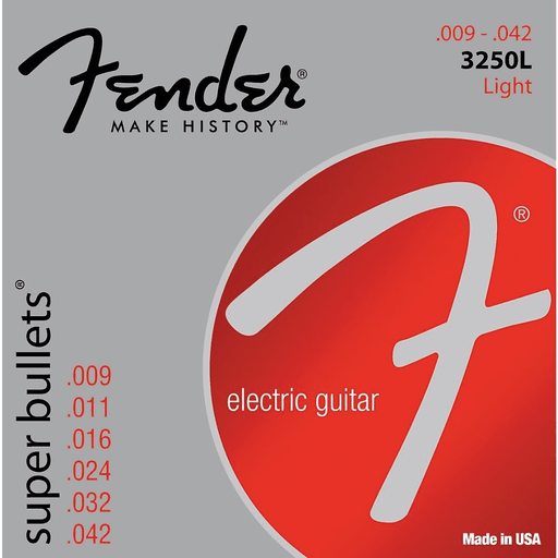 Fender Super Bullets 3250L Electric Guitar Strings - 9-42 Light Set